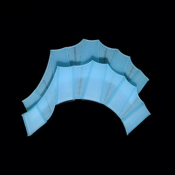 Silicone Swimming Fins Flipper Professional Training Finger Hand Gloves Paddles Equipment for Men, Women & Kids