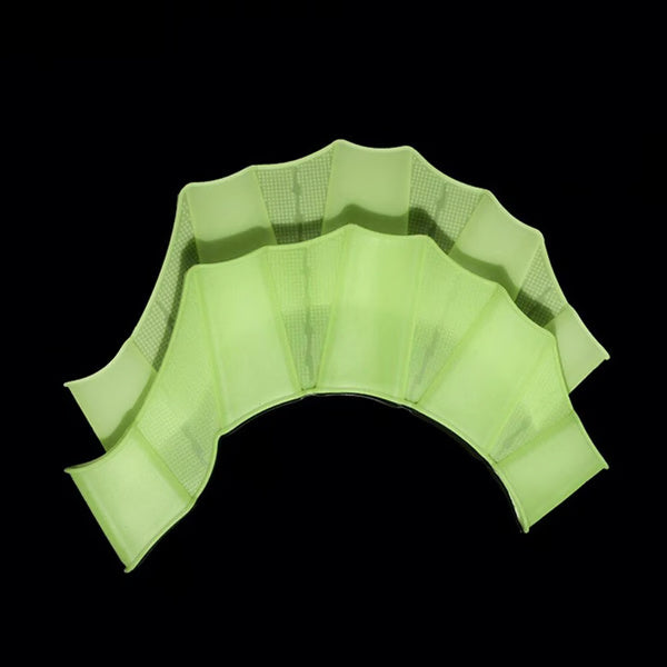 Silicone Swimming Fins Flipper Professional Training Finger Hand Gloves Paddles Equipment for Men, Women & Kids
