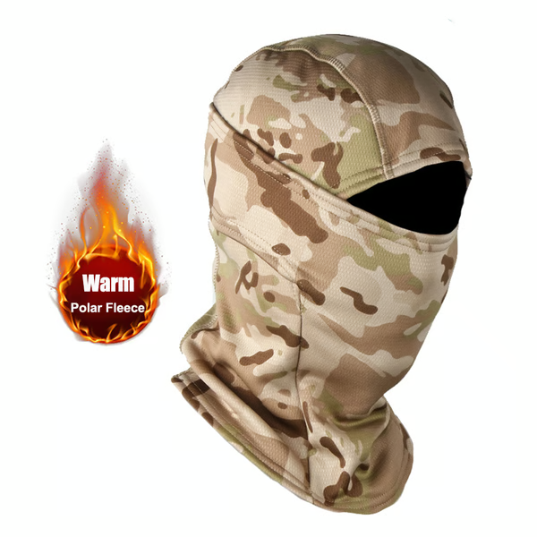 Outdoor Cold-Proof Ski Balaclava Mask, Fleece-Lined Helmet Liner for Motorcycle, Cycling & Snow Sports