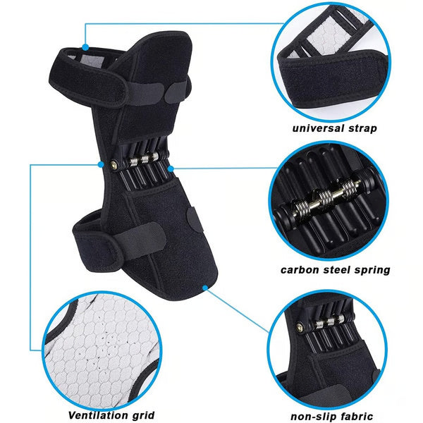 Power Knee Joint Support Pads – Breathable, Non-Slip Booster for Sports, Hiking & Perfect Gifts