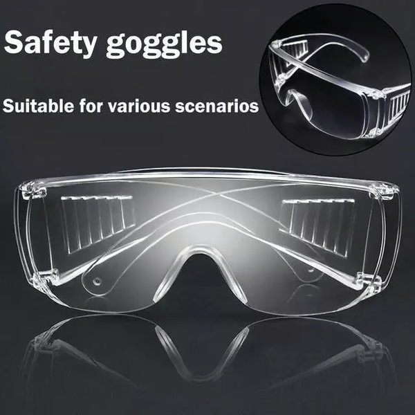 Clear safety anti fog goggles glasses for work lab outdoor eye protection