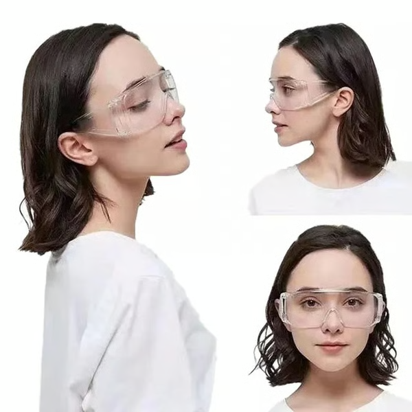 Clear safety anti fog goggles glasses for work lab outdoor eye protection