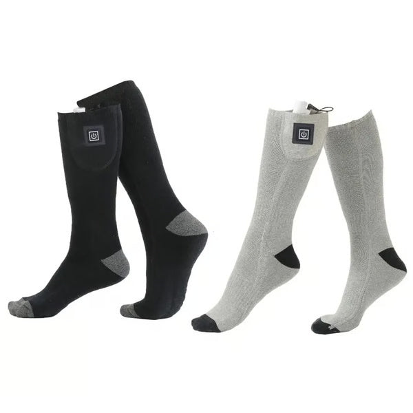 Winter Electric Heating Socks – Adjustable 3-Level Thermal Foot Warmers for Cycling, Camping & Outdoor Activities