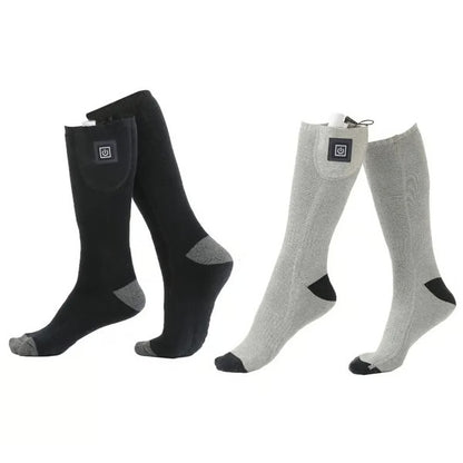Winter Electric Heating Socks – Adjustable 3-Level Thermal Foot Warmers for Cycling, Camping & Outdoor Activities