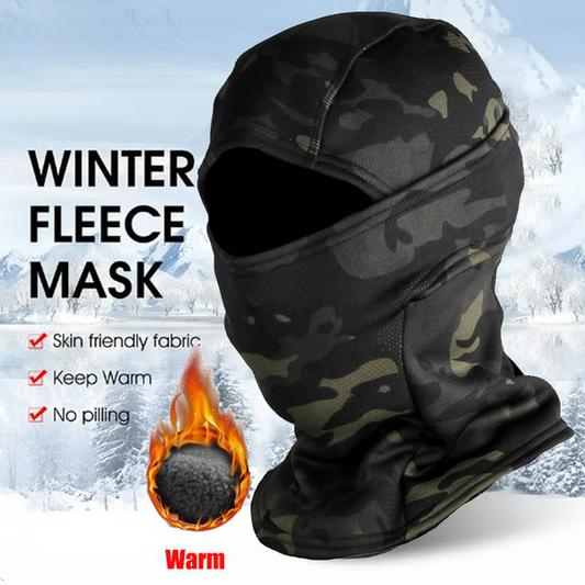 Outdoor Cold-Proof Ski Balaclava Mask, Fleece-Lined Helmet Liner for Motorcycle, Cycling & Snow Sports