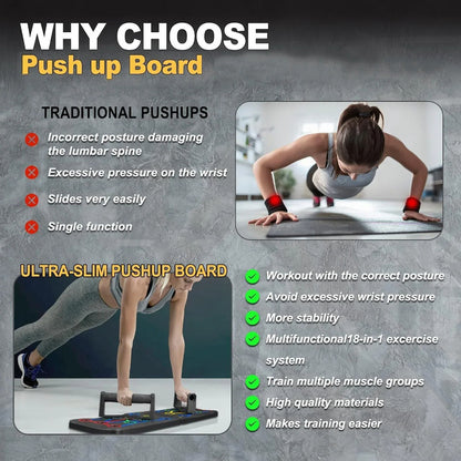 Gym Equipment Push-Ups Stands, Sport Plank Home Fitness Bar Abdominal Abs Chest Exercise