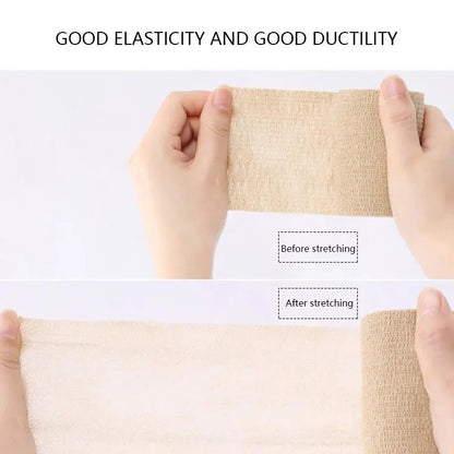 Self Adherent Cohesive Bandage Wrap, Stretch Non-Woven Self Adhesive Tape for Sports & Wound Care