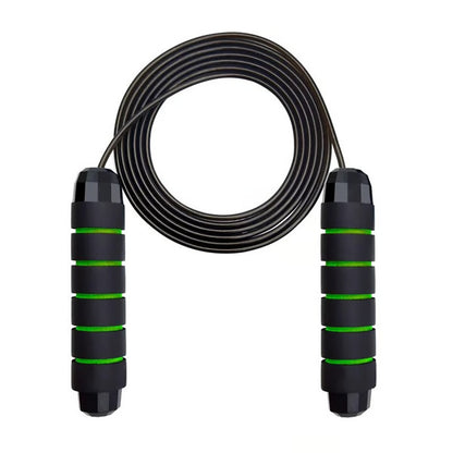 Ball Bearings Adjustable Tangle Free Speed Wire Jump Rope Workout & Slim Body Fitness Rope with Foam Handles