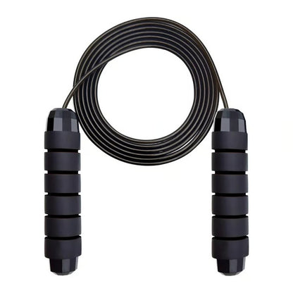 Ball Bearings Adjustable Tangle Free Speed Wire Jump Rope Workout & Slim Body Fitness Rope with Foam Handles