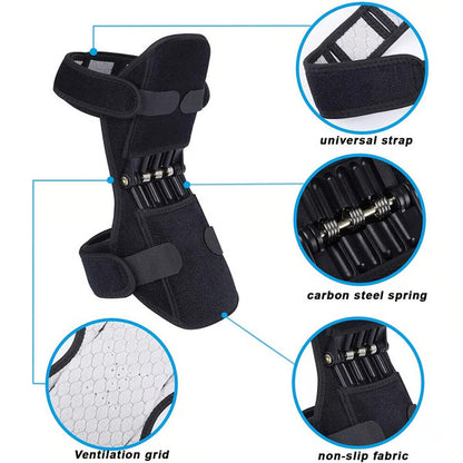 Power Knee Joint Support Pads – Breathable, Non-Slip Booster for Sports, Hiking & Perfect Gifts
