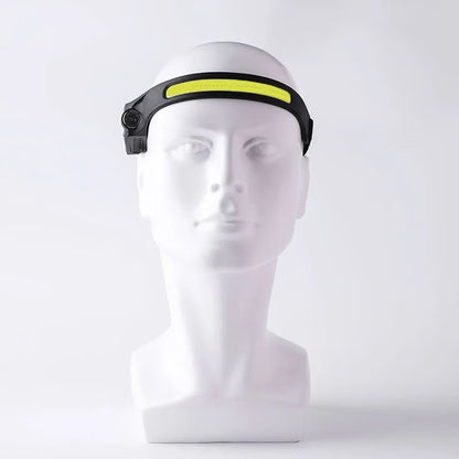 Sensor Headlamp LED, Rechargeable Head Flashlight with 3 Lighting Modes for Fishing, Camping & Outdoor Adventures