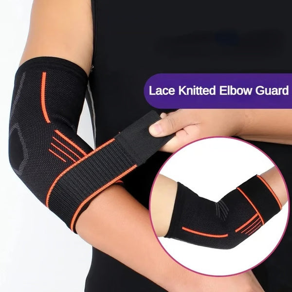 Compression Elbow Pads Support Sleeve for Tendonitis, Tennis Elbow & Joint Pain Relief