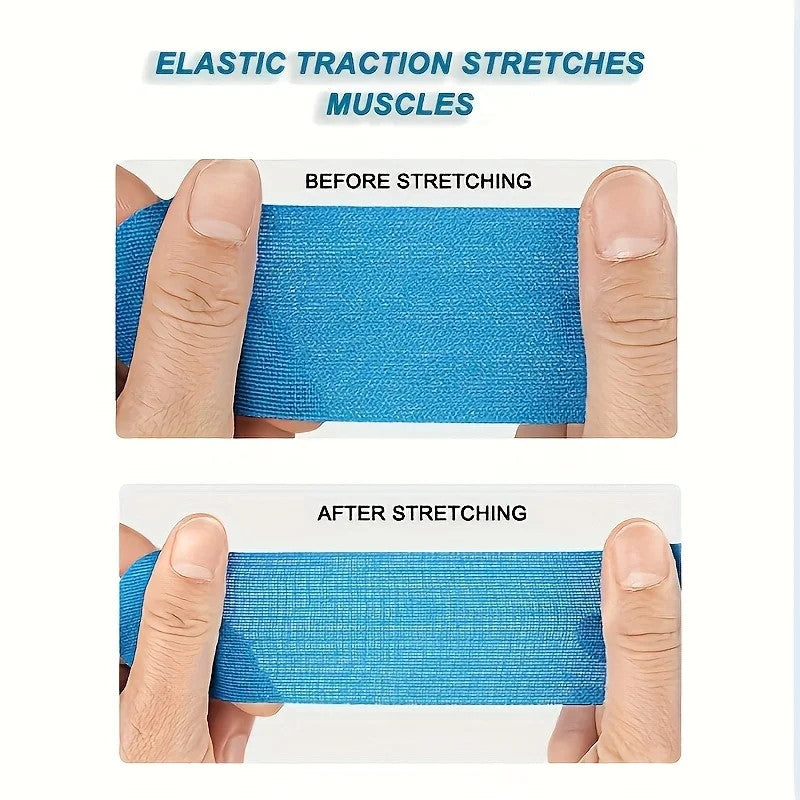 2pc Breathable Self Adhesive Compression Wrap, Elastic Support Bandage for Sports Injury Support Muscle Strains