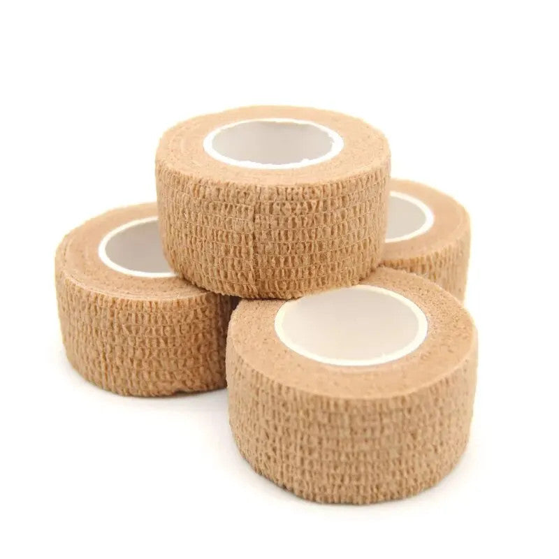 Self Adherent Cohesive Bandage Wrap, Stretch Non-Woven Self Adhesive Tape for Sports & Wound Care