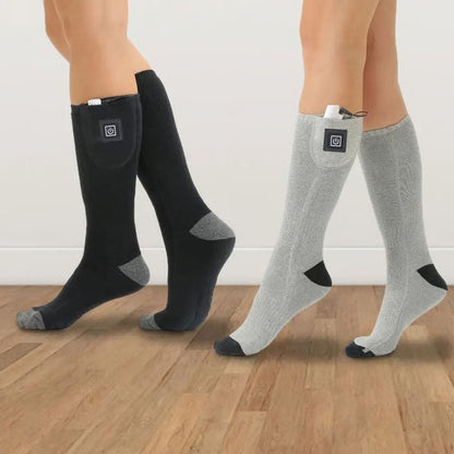 Winter Electric Heating Socks – Adjustable 3-Level Thermal Foot Warmers for Cycling, Camping & Outdoor Activities