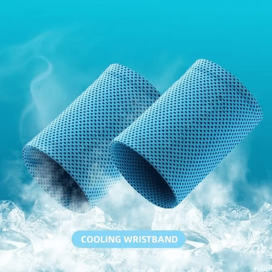 Cooling Wrist Brace Wristbands for Exercise, Breathable Wrist Sweatband Ice Sleeves for Sports, Fitness, and Injury