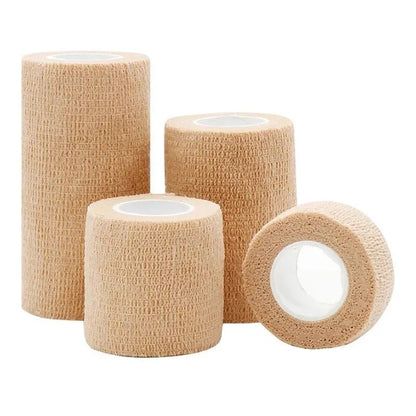 Self Adherent Cohesive Bandage Wrap, Stretch Non-Woven Self Adhesive Tape for Sports & Wound Care