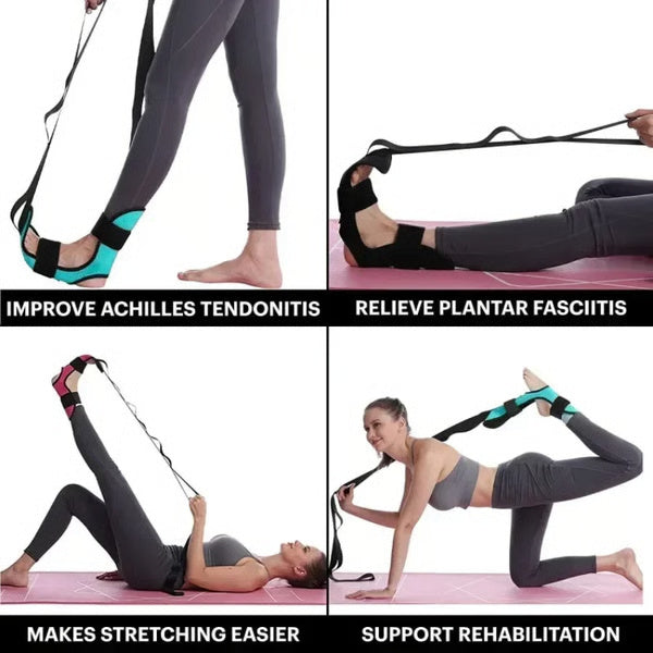 Yoga Leg Stretching Band, Professional Flexibility Stretcher for Rehabilitation, Fitness & Plantar Fasciitis Relief